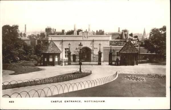 Nottingham UK Castle Entrance