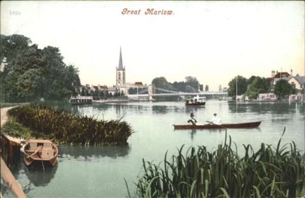 Marlow Wycombe Brücke Schiff