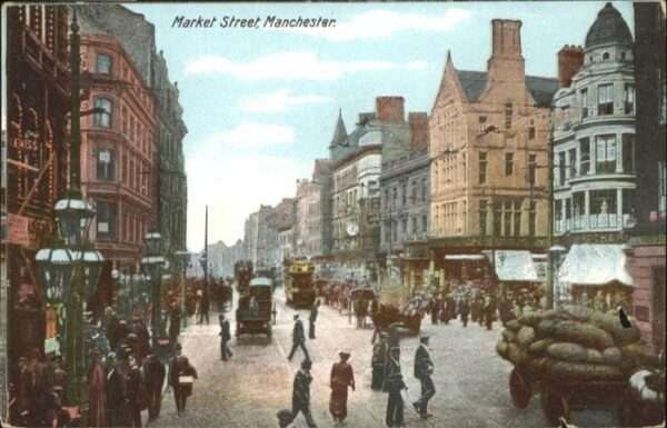 Manchester Market Street Strassenbahn