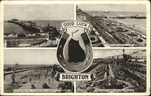 Brighton East Sussex Palace Pier Water Garden Bathing Pool