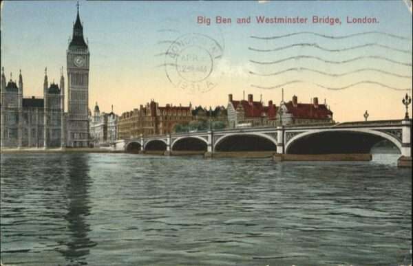 London Big Ben Westminster Bridge