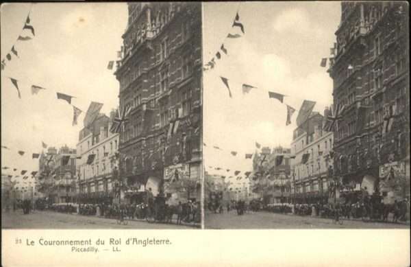 London [Handschriftlich] Couronnement Roi Angl