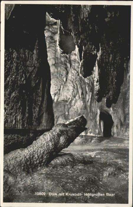 Hoehlen Caves Grottes Dom Krokodil Höllgroften Baar