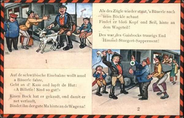 Humor Eisenbahn Gaisbock