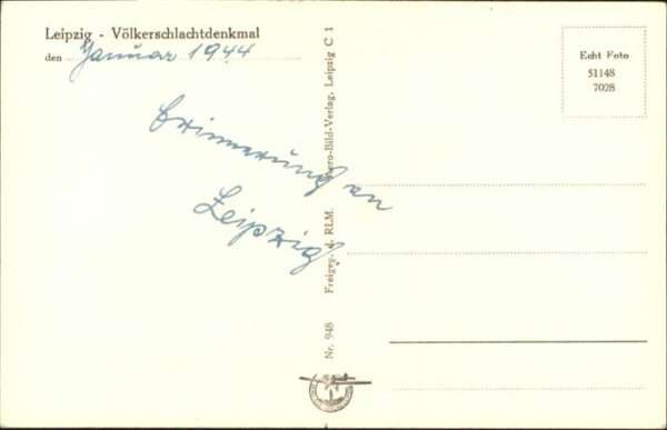 Denkmal Leipzig Völkerschlachtdenkmal Fliegerau – Bild 2