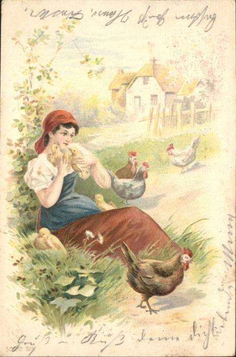 Gefluegel Frau Küken