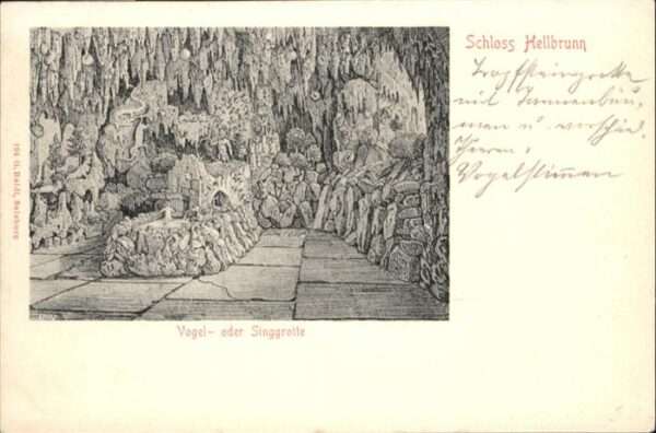 Hoehlen Caves Grottes Schloss Hellbrunn Vogelgrotte Singgrott