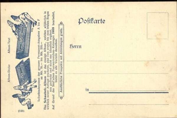 Briefmarken auf Postkarte Schaubek Permanent Briefarken Album Zwe – Bild 2