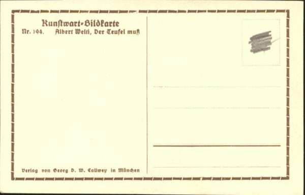 Teufel Künstler Albert Welti Nr 194 – Bild 2