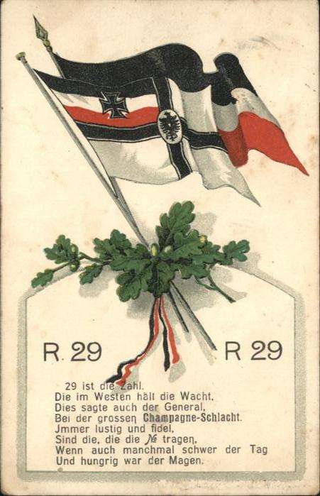 Schwarz Weiss Rot Fahne R 29
