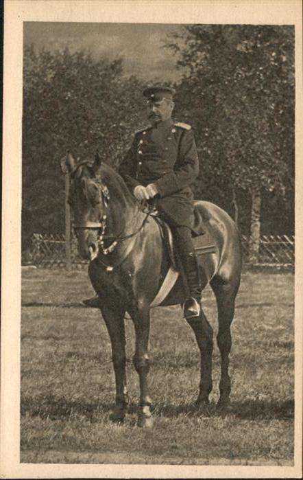 Hindenburg Pferd Oberst Kommandeur Infanterie Regi