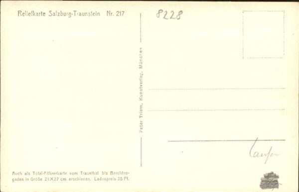 Salzburg Oesterreich Reliefkarte Watzmann – Bild 2