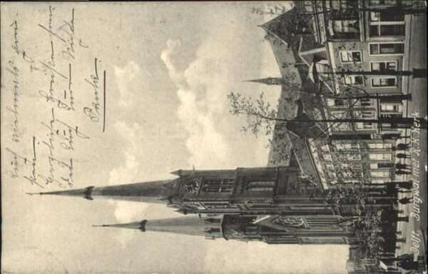 Delft Burgwal met R. K. Kerk