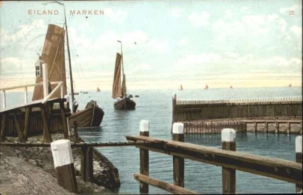 Eiland Marken Hafen
