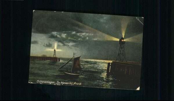 Scheveningen De Haven bij Avond