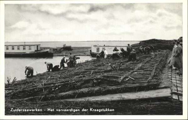 Zuiderzeewerken het vervaardigen der Kraagstukken