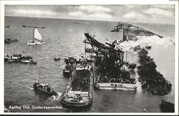 Zuiderzeewerken Aanleg Dijk
