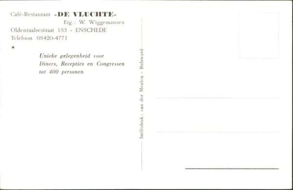 Enschede Cafe Restaurant de Vluchte – Bild 2