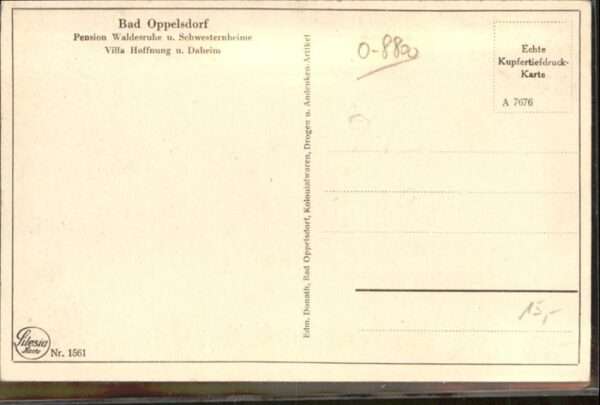 Bad Oppelsdorf Opolno Zdroj Bad_Oppelsdorf Pension Waldesruh Schwes – Bild 2