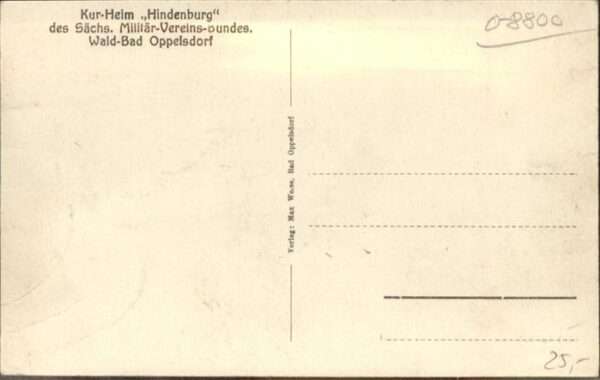 Bad Oppelsdorf Opolno Zdroj Bad_Oppelsdorf Kurheim Hindenburg – Bild 2
