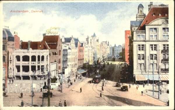 Amsterdam Niederlande Amsterdam Damrak Strassenbahn