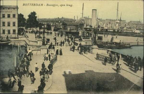 Rotterdam Boompjes open Brug