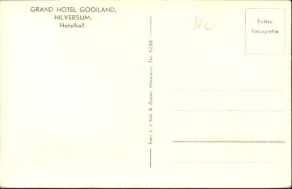 Hilversum Grand Hotel Gooiland Hotelhall – Bild 2
