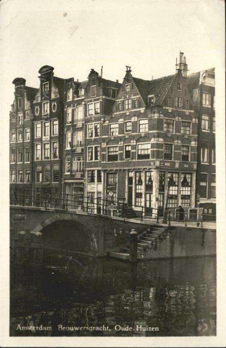 Amsterdam Niederlande Amsterdam Brouwersgracht Oude Huizen