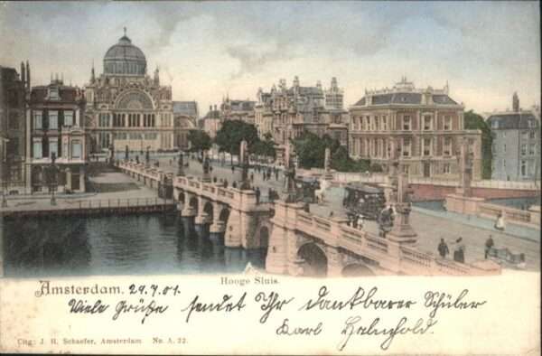 Amsterdam Niederlande Amsterdam Hooge Sluis Strassenbahn