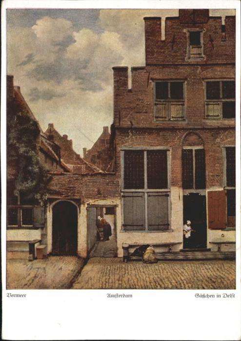 Delft Künstler Vermeer Gässchen in Delft x