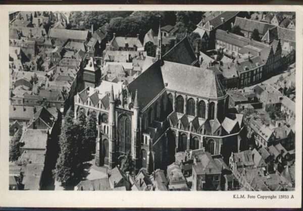 Leiden Fliegeraufnahme Hooglandsche Kerk