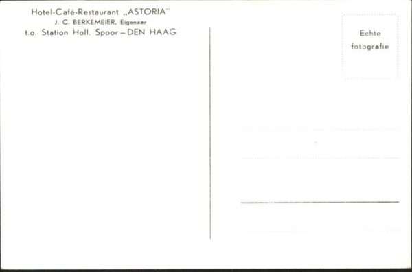 Den Haag Hotel Cafe Restaurant Astoria – Bild 2