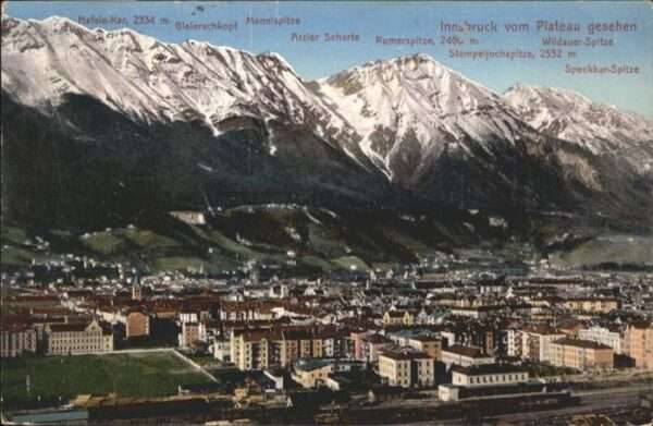 Innsbruck Mannisspitze Gleierschkopf Rumerspitze
