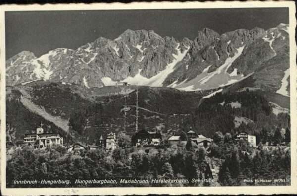 Innsbruck Hungerburg Mariabrunn Hafelekarbahn See