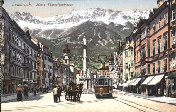 Innsbruck Maria Theresienstrasse Strassenbahn Kut