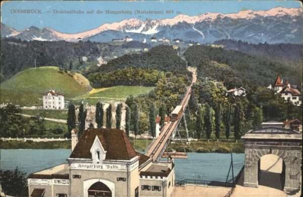 Innsbruck Drathseilbahn Hungerburg Brücke
