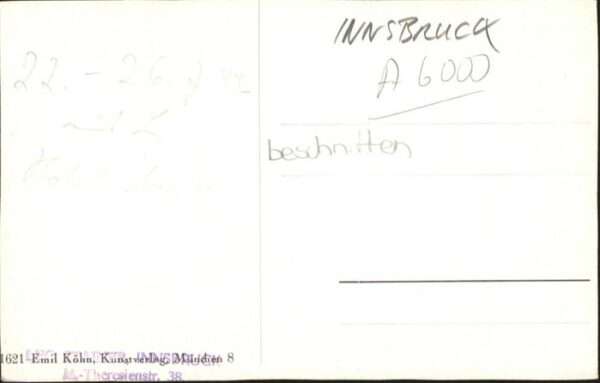 Innsbruck [Handschriftlich] Kutsche – Bild 2
