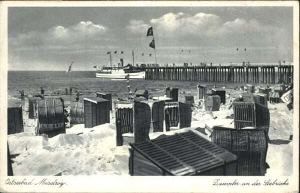 Misdroy Ostseebad Westpommern Polen Dampfer Seebrücke
