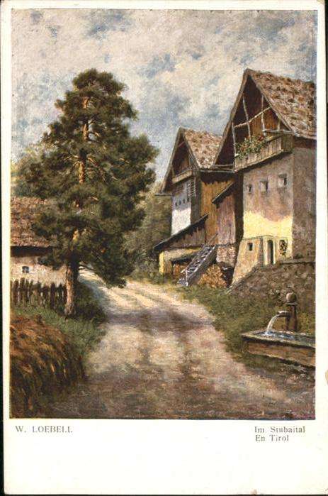 Stubaital Künstler W. Loebell