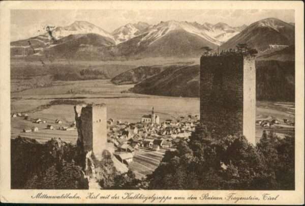 Zirl Mittenwaldbahn Kalkkögelgruppe Ruine Fr
