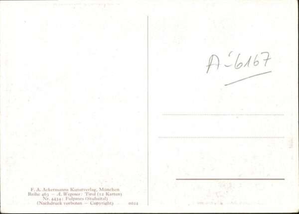 Fulpmes Tirol Künstler A. Wegener Nr. 4434 – Bild 2