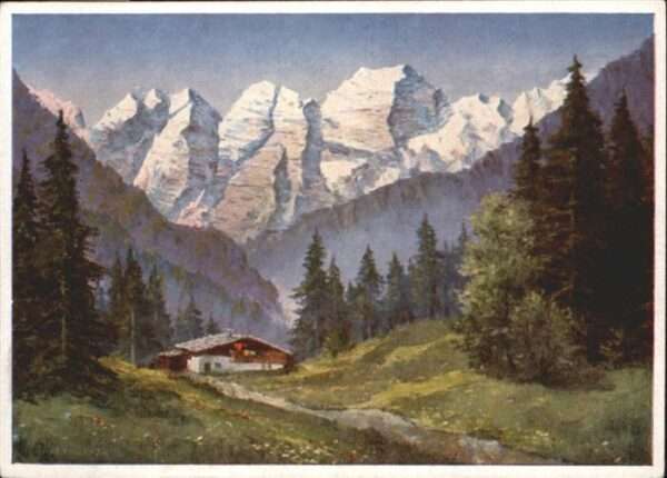 Stubaital Kalkkögel Künstler A. Wegener Nr. 4436