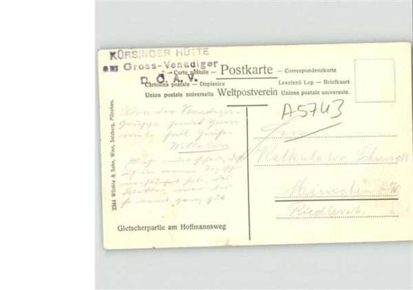 Kuersingerhuette Bergsteiger Gletscher Hoffmannsweg – Bild 2