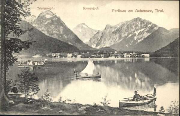Pertisau Achensee Achensee Tristenkopf Sonnenjoch Boot