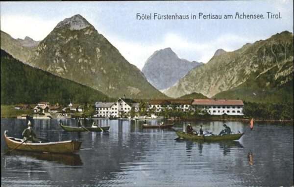 Pertisau Achensee Achensee Hotel Fürstenhaus Boot