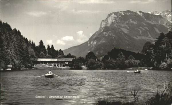 Kufstein Tirol Gasthof Strandbad Stimmersee Boot