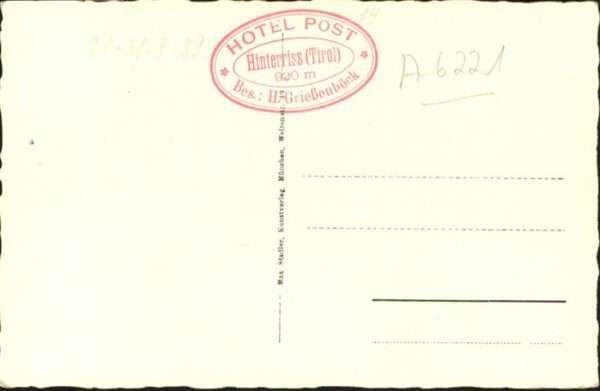 Hinterriss Tirol Hotel Griessenböck – Bild 2
