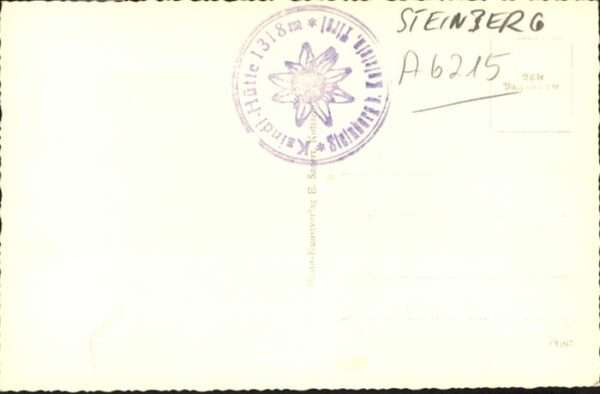 Steinberg Rofan [Handschriftlich] Kaindl Hütte – Bild 2