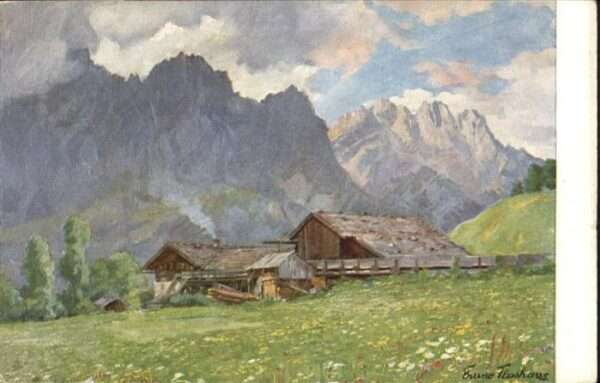 Ellmau Tirol Alte Mühle Künstler Bruno Flashaus