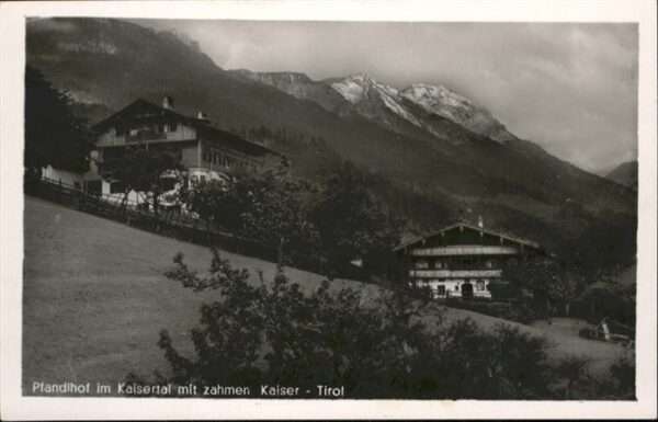 Kaisertal Pfandlhof Zahmen Kaiser